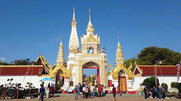 ຊາປະນະກິຈສົບ ຍານາງ ວິພາພອນ ຢູ່ວັດພຣະທາຕພະນົມ