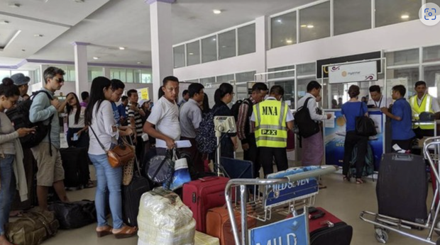 ທະຫານພະມ້າ ຈັບປະຊາຊົນ 500 ຄົນ ຄາສນາມບິນ