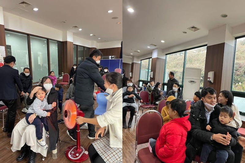 来自中国深圳改革宗圣道教会60名教友,集体流亡到韩国济州岛。(潘永光牧师提供)