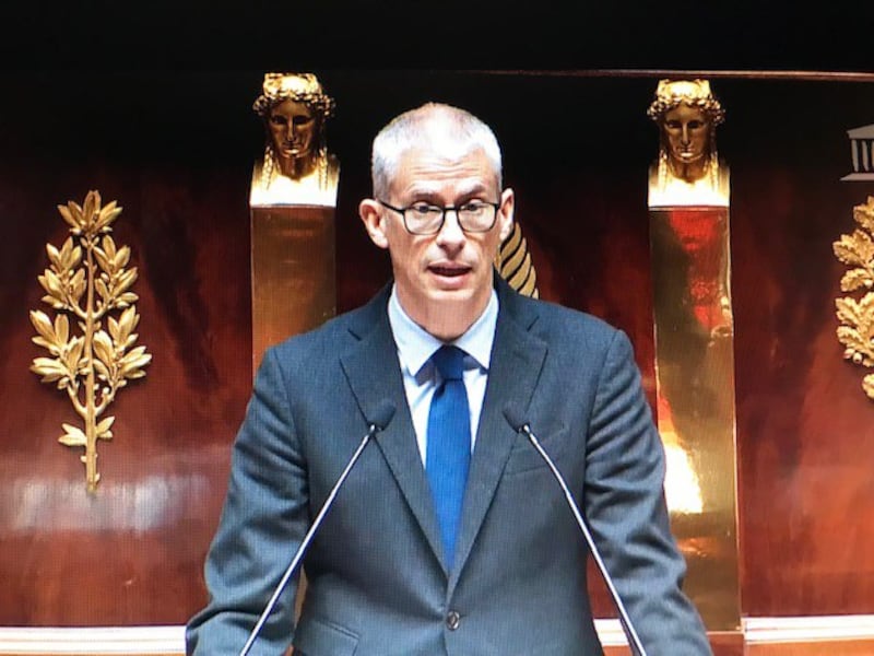 代表政府发言的外贸部长里斯特(Franck Riester)指出,法国政府了解到中国对维吾尔族所进行“系统性暴力”并有“压倒性的证词” 。(蔡凌摄影)
