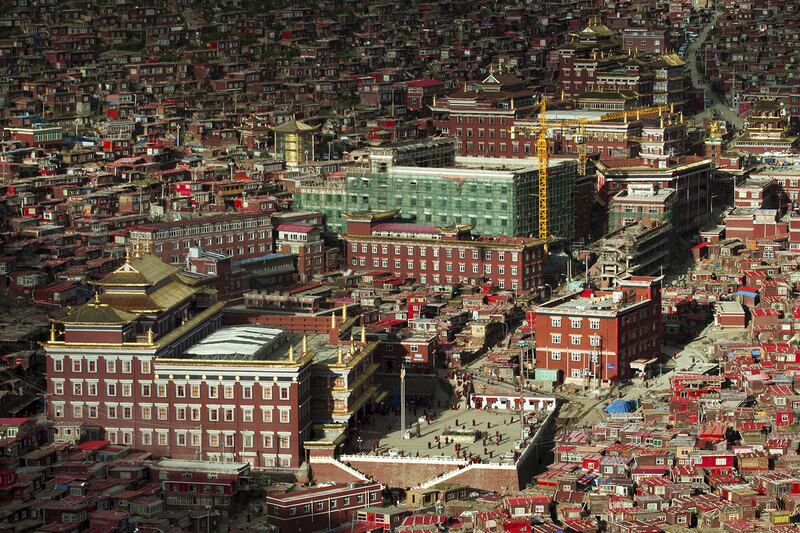 Larung Gar Buddhist Academy in Sertar County of Garze, Tibetan Autonomous Prefecture, Sichuan province, China, July 23, 2015.