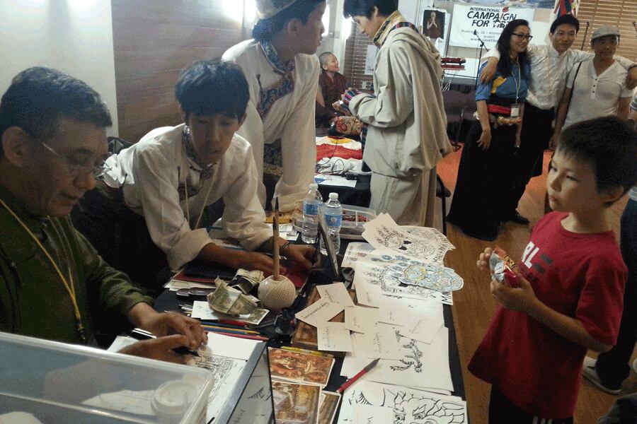 ནང་པའི་དུས་སྟོན་ཐོག་ཨ་རིའི་རྒྱལ་སའི་ཁུལ་གྱི་བོད་མིས་མཉམ་ཞུགས་གནང་བ།