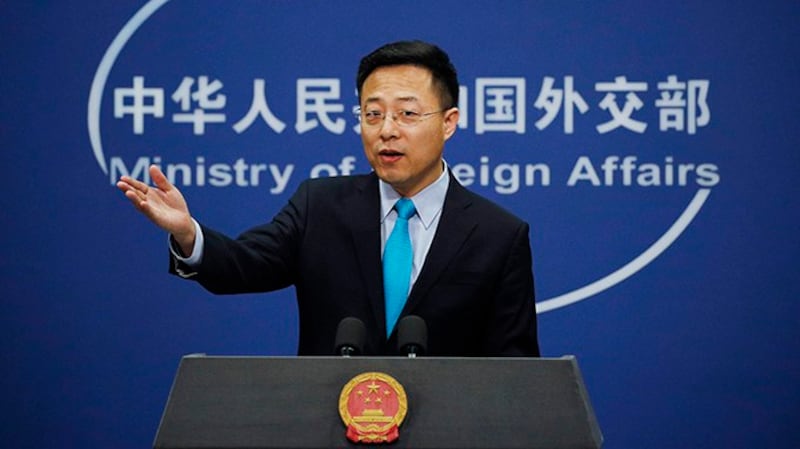 中国外交部发言人赵立坚(美联社)