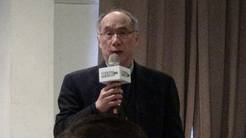 国家卫生研究院院长梁赓义。(记者夏小华摄)