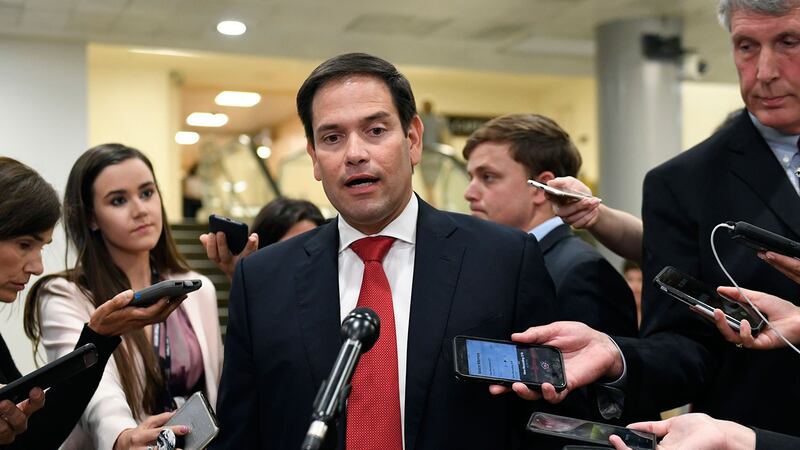 资料图片:美国参议院共和党籍议员鲁比奥(Marco Rubio)。(美联社)