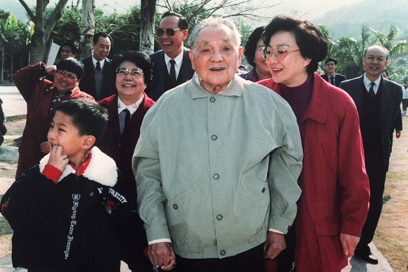 1992年邓小平南巡。(法新社)