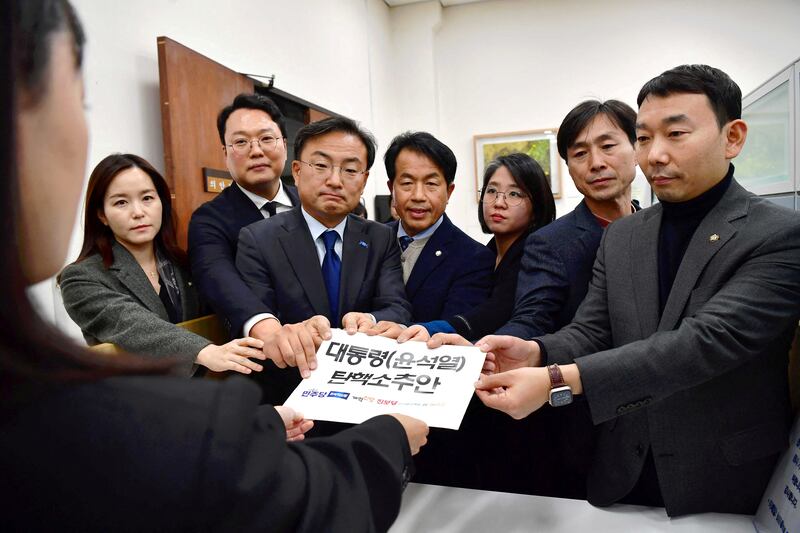 South Korean opposition parties filed a motion on Wednesday to impeach President Yoon Suk Yeol (1).JPG