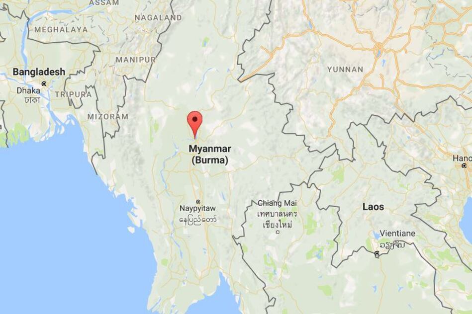 མཡན་མར་(Myanmar)ཡུལ་གྱི་ས་ཁྲ།