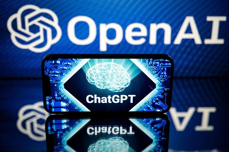 ChatGPT是OpenAI公司开发的人工智能聊天程式。(法新社图片)