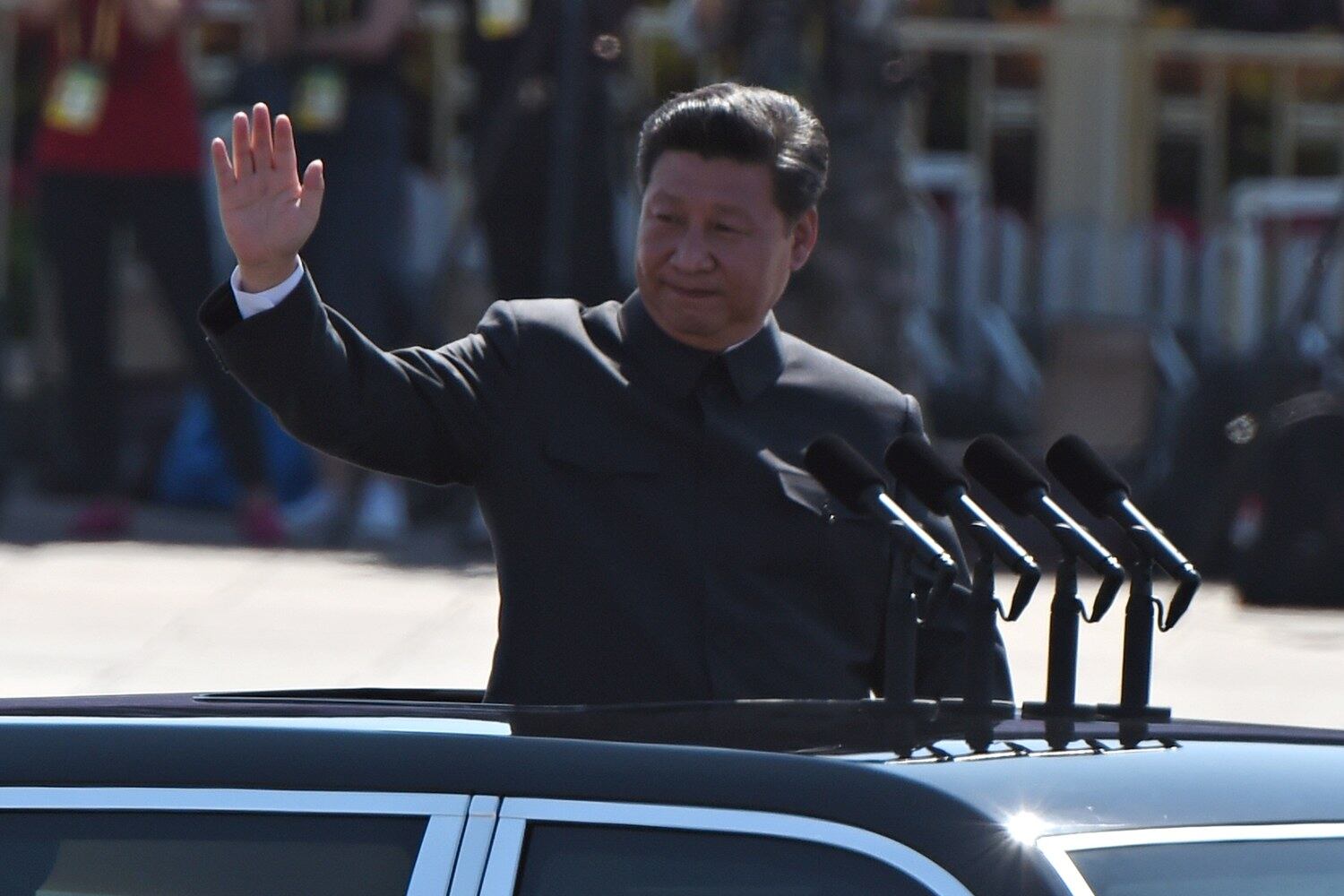 རྒྱ་ནག་གི་སྲིད་འཛིན་ཞེ་ཅིན་ཕེན་པེ་ཅིང་གི་དམག་དཔུང་རུ་བསྒྲིགས་སྐབས། ༢༠༡༥།༩།༣