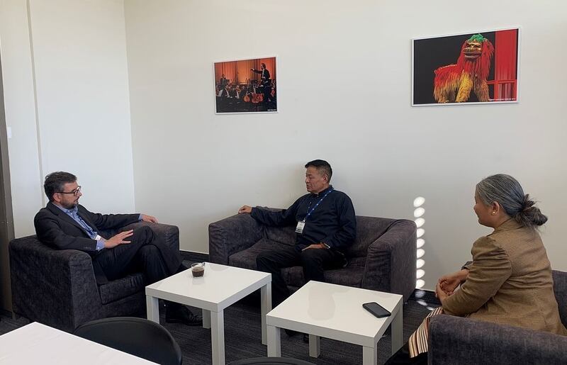 Sikyong Penpa Tsering will be talking with Carl Gershman༡.jpg