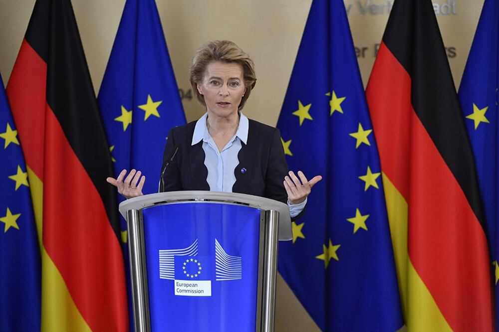 ཡོ་རོབ་མཐུན་ཚོགས་ཀྱི་ཚོགས་གཙོ་ལྕམ་(Ursula von der leyen)་ལགས། ༢༠༢༠།༧།༣