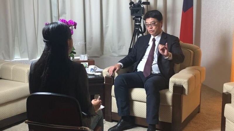 邱垂正接受本台记者采访。(RFA)