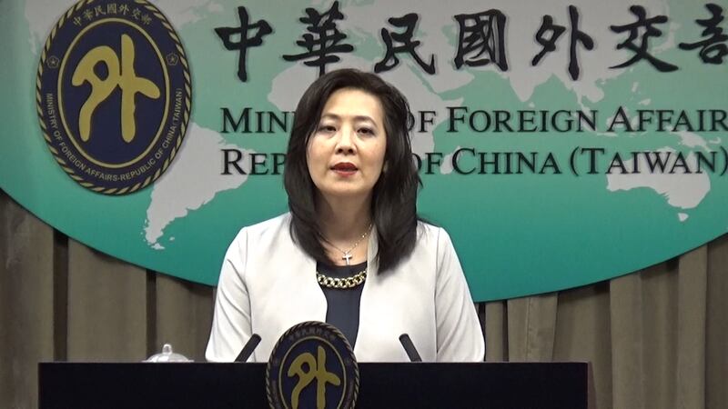 台湾外交部发言人欧江安30日在例行记者会表示,约霍议员提出的是对台湾非常友好的法案,外交部表达感谢。(记者夏小华摄)