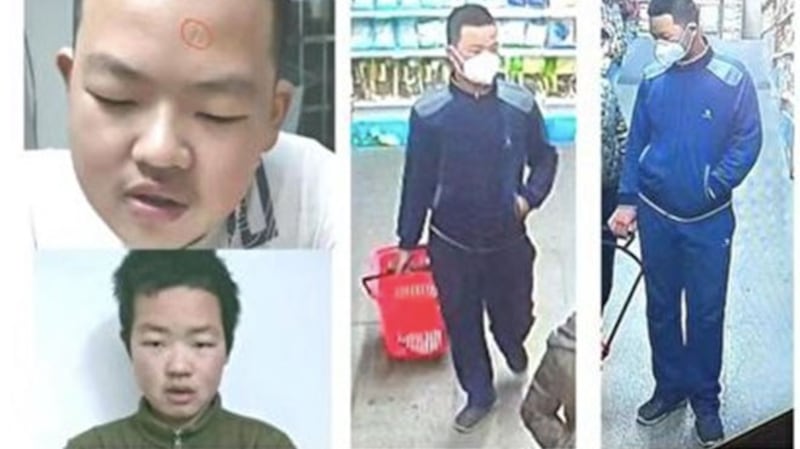 监控探头的画面显示刘奥成的身影。(网络图片/古亭提供)