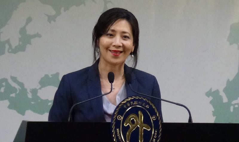 外交部发言人欧江安。(记者夏小华摄)