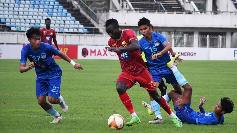 Myanmar National League မှာ ထိပ်တန်းဂိုးသွင်းသူတစ်ဦးဖြစ်သူ ရှမ်းယူနိုက်တက်အသင်းမှ BELLO အား တွေ့ရစဉ်။ (Photo: Shan United FC)
