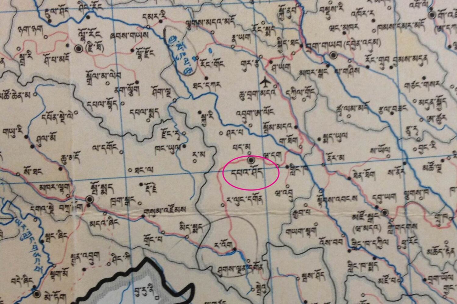 གནས་ཚུལ་འབྱུང་ཡུལ་ཆབ་མདོ་ཚ་བ་དཔའ་ཤོད་ཕྱོགས་ཀྱི་ས་ཁྲ།