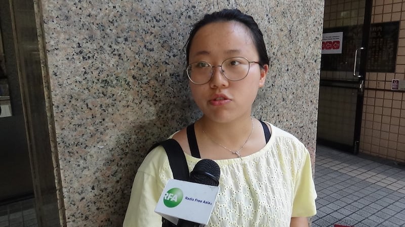 廖强女儿任瑞婷对台湾的印象是台湾人很敢讲。（记者夏小华摄）