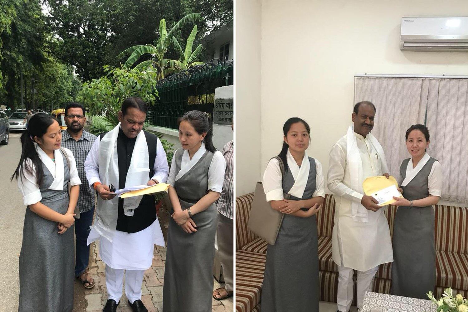 བོད་ཀྱི་གཞོན་ནུ་ལྷན་ཚོགས་ཀྱིས་རྒྱ་གར་ནང་བོད་དོན་ཞུ་གཏུགས་ཀྱི་ལས་འགུལ་སྐབས། ༢༠༡༨།༧།༢༠