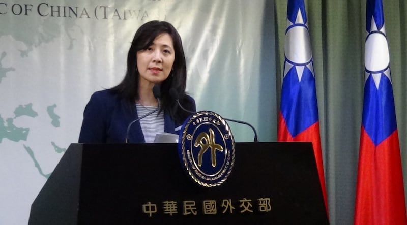 外交部副发言人欧江安。（记者夏小华摄）