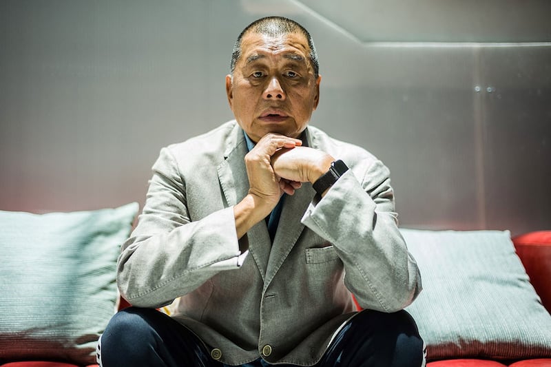 香港壹传媒创办人黎智英(法新社图片)