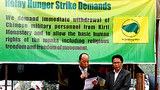 ཀརྟི་དགོན་པའི་ནང་ཞི་འཇམ་ཡོང་ཆེད་ཟས་བཅད་ངོ་རྒོལ།