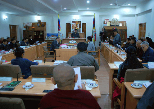 སྐབས་བཅོ་ལྔ་པའི་བོད་མི་མང་སྤྱི་འཐུས་ལྷན་ཚོགས་ཀྱི་ཚོགས་དུས་ལྔ་པ།