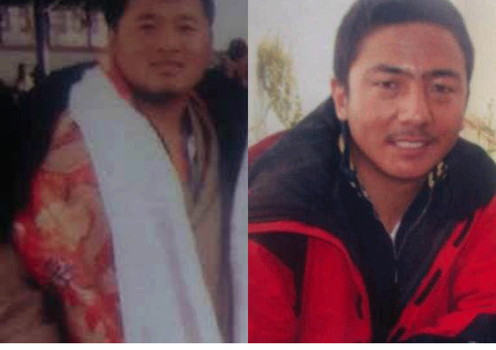 རྒྱ་ནག་གཞུང་ནས་ཁྲིམས་ཐག་བཅད་པའི་བོད་མི་གཉིས།