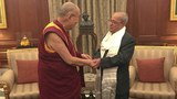སྤྱི་ནོར་༧གོང་ས་སྐྱབས་མགོན་ཆེན་པོ་མཆོག་དང་རྒྱ་གར་གྱི་སྲིད་འཛིན་པར་ནབ་མུ་ཁར་ཇིས་(Pranab Mukherjee)་རྣམ་གཉིས་མཇལ་འཕྲད་སྐབས། ༢༠༡༦།༡༢།༡༡