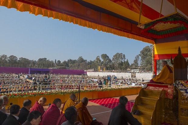 ༧གོང་ས་མཆོག་གིསShillongགི་སྤོ་ལོའི་ཐང་ཆེན་དུ་མཛད་འཕྲིན་སྤེལ་སྐབས། ༢༠༡༤/༠༢