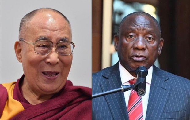 ༸གོང་ས་མཆོག་ནས་ལྷོ་ཨ་ཧྥི་རི་ཁའི་སྲིད་འཛིན་རཱ་མ་ཧྥོ་ས་བསྐྱར་དུ་སྲིད་འཛིན་དུ་འདེམས་ཐོན་བྱུང་བར་འཚམས་འདྲི་མཛད་པ།