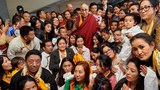 ཨི་ཊ་ལིར་ཡོད་པའི་བོད་མིར་མཇལ་ཁ་དང་བཀའ་སློབ་གནང་བ།