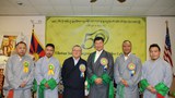 ཨ་རིའི་རྒྱལ་སའི་ཁུལ་ས་གནས་བོད་ཀྱི་གཞོན་ནུ་ལྷན་ཚོཌ་ཀྱིས་མཐུན་འགྱུར་འོག་བོད་ཀྱི་གཞོན་ནུ་ལྷན་ཚོགས་དབུ་བརྙེས་ནས་ལོ་ལྔ་བཅུ་འཁོར་བའི་དུས་དྲན་སྲུང་བརྩི་ཞུས་པ།