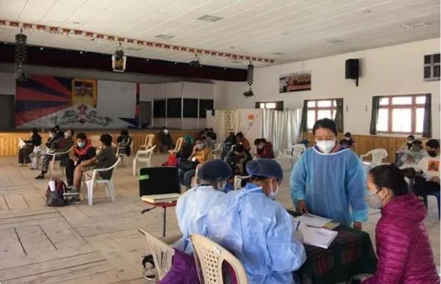 བཙན་བྱོལ་བོད་མིའི་སྤྱི་ཚོགས་ཁྲོད་ཏོག་དབྱིབས་གཉན་རིམས་འགོས་ཁྱབ་ཀྱི་གནས་སྟངས།