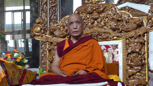 དགའ་ལྡན་ཁྲི་རིན་པོ་ཆེ་མཆོག་ནས་ནང་ཆོས་ཤེས་པ་བྱ་དགོས་པའི་ལམ་སྟོན་བཀའ་སློབ།