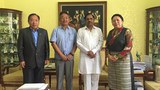 བཀའ་བློན་རྒྱ་རི་སྒྲོལ་མ་མཆོག་དང་ཀར་ན་ཊ་ཀའི་ནང་སྲིད་བློན་ཆེན་མཇལ་འཕྲད།