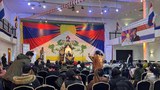 སྲིད་སྐྱོང་མཆོག་གི་ཨེམསྚར་ཌེམ་ནང་གི་བོད་མིར་གཏམ་བཤད་གནང་བ།