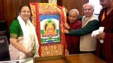 སྤྱི་འཐུས་ཚོགས་གཞོན་མཆོག་དང་ལྕམ་སྐུ་སུ་མི་ཏྲ་ མཱ་ཧཱ་ཇན་མཇལ་འཕྲད།