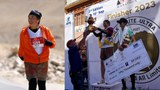 ལ་དྭགས་ནང་ཀི་ལོ་མི་ཊར་༡༢༢ ཀྱི་རྒྱང་རྒྱག་འགྲན་སྡུར་ནང་བུད་མེད་ཨང་དང་པོ་ཐོབ་དེ་ཚེ་རིང་གཡང་འཛོམས་ལགས་སུ་ཐོབ་ཡོད་པ།