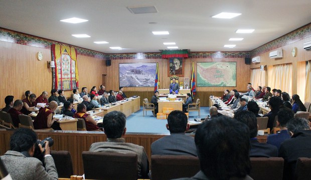 སྐབས་བཅུ་དྲུག་པའི་བོད་མི་མང་སྤྱི་འཐུས་གྲོས་ཚོགས་ཚོགས་དུས་བདུན་པ་དབུ་ཚུགས་སྐབས། ༢༠༡༩།༣།༡༩