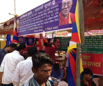 རྒྱ་གར་གྱི་བོད་དོན་རྒྱབ་སྐྱོར་བ་ཁག་གིས་ལས་འགུལ་སྤེལ་ཡུལགྱི་རྣམ་པ།