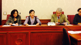 ཨི་ཊ་ལིའི་གྲོས་ཚོགས་གོང་མའི་ནང་བོད་དོན་ཉན་ཞིབ་སྐབས།
