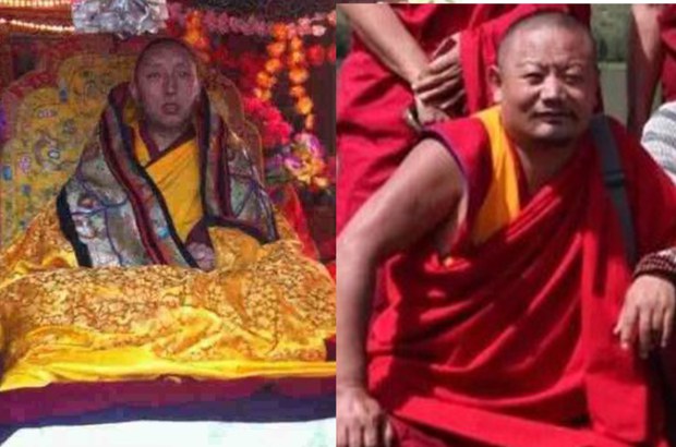 ལྕོག་རི་དགོན་པའི་མཁན་པོ་དཔའ་དགའ་ལགས་དང་དགེ་བཤེས་ཨོ་རྒྱན་ལགས།