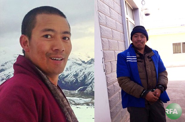མཁན་པོ་ཀརྨ་ཚེ་དབང་ལགས་ཉེ་སྔོན་འཛིན་བཟུང་སྐབས་བཀག་ཉར་ཁང་དུ། ༢༠༡༤
