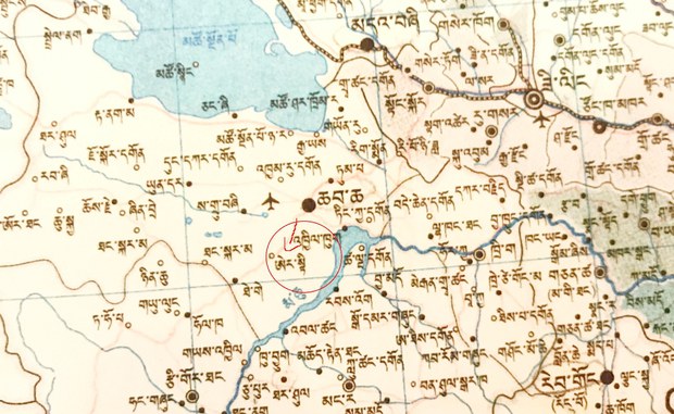 མཚོ་ལྷོ་ཆབ་ཆ་ཕྱོགས་ཀྱི་ས་ཁྲ།