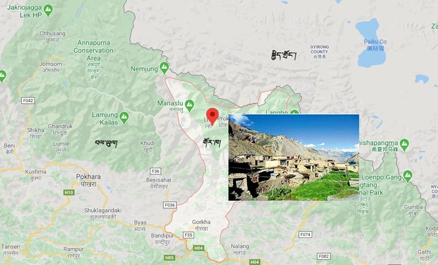 བལ་བོད་ས་མཚམས་ཀྱི་ས་ཁྲ་དང་རུཡི་གྲོང་གསེབ།