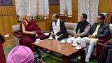 ཧི་མ་ཅལ་མངའ་སྡེའི་སྤྱི་ཁྱབ་བློན་ཆེན་མཆོག་དང་བོད་ཀྱི་དབུ་ཁྲིད་༧གོང་ས་མཆོག་མཇལ་མོལ། ༢༠༡༨།༢།༡
