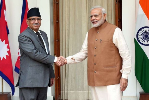 བལ་ཡུལ་གྱི་སྲིད་བློན་(Pushpa Kamal Dahal)་མཆོག་དང་རྒྱ་གར་གྱི་སྲིད་བློན་Mod་རྣམ་གཉིས་མཇལ་འཕྲད་སྐབས། ༢༠༡༦།༩།༡༦