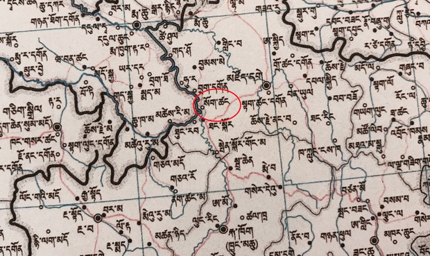མཛོད་དགེ་ཐང་སྐོར་ཕྱོགས་ཀྱི་ས་ཁྲ།